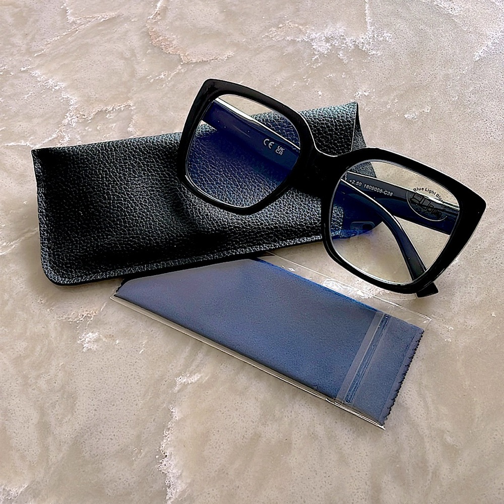 Stylish Black and Blue Women's Glasses